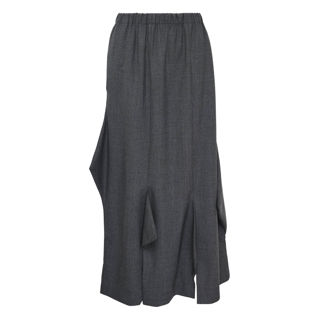 Charcoal Gray Zigzag Skirt