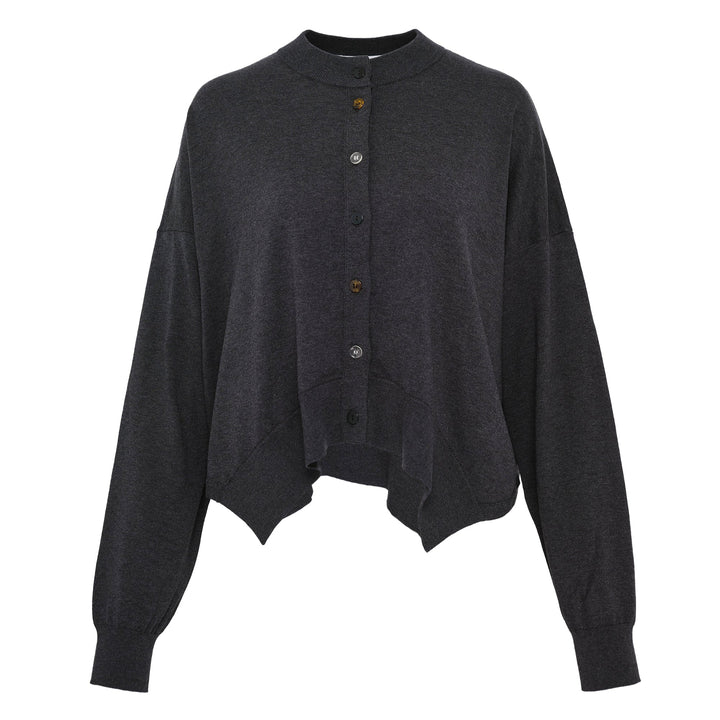 High-Neck Box Cardigan