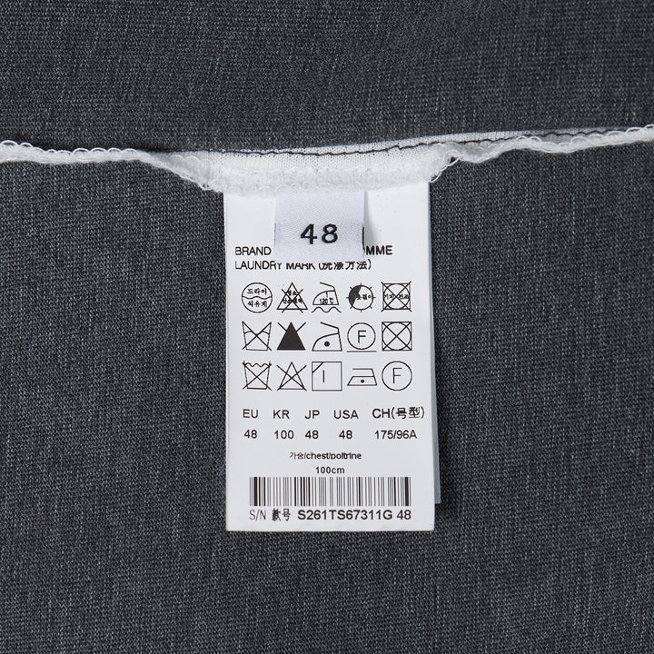 Washed T-Shirt With Shoulder Trim