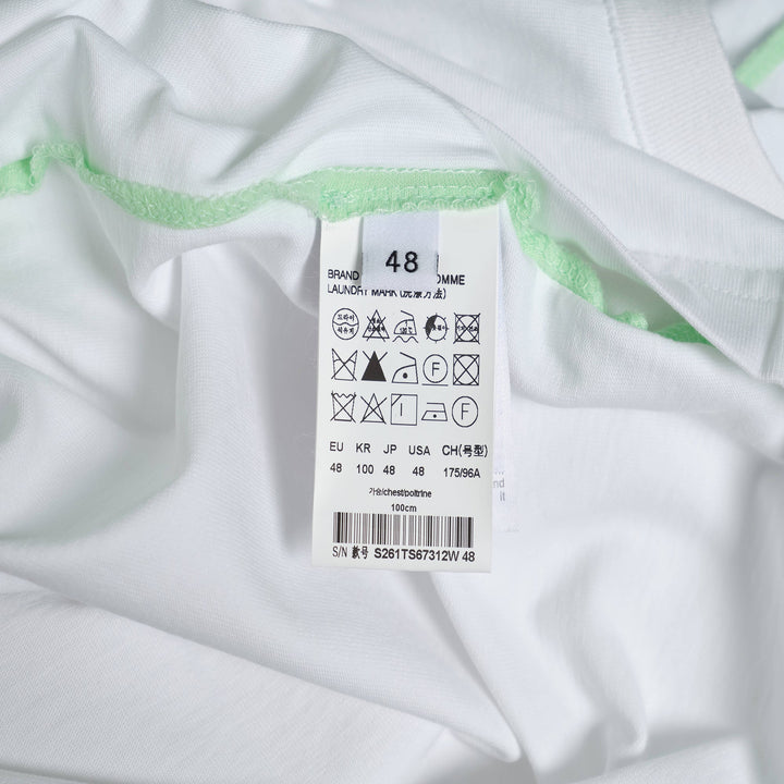Washed T-Shirt With Shoulder Trim