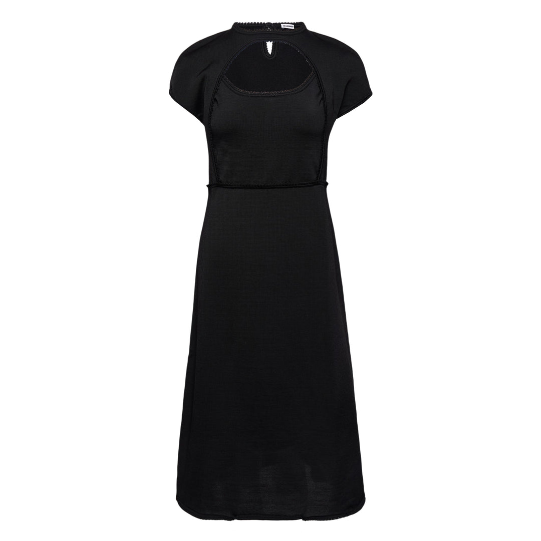 Shiny Compact Viscose Knit Dress