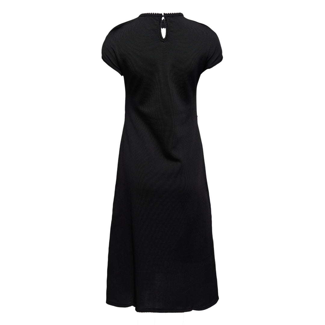Shiny Compact Viscose Knit Dress