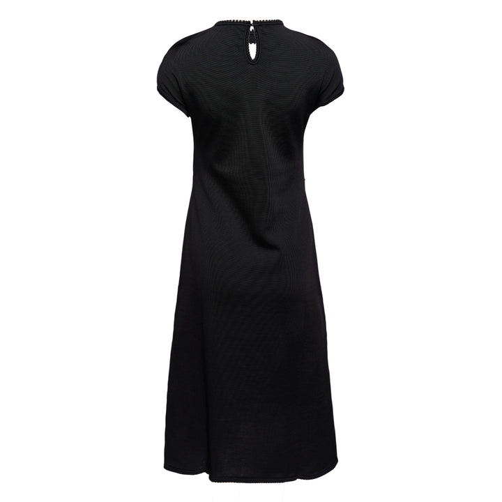 Shiny Compact Viscose Knit Dress