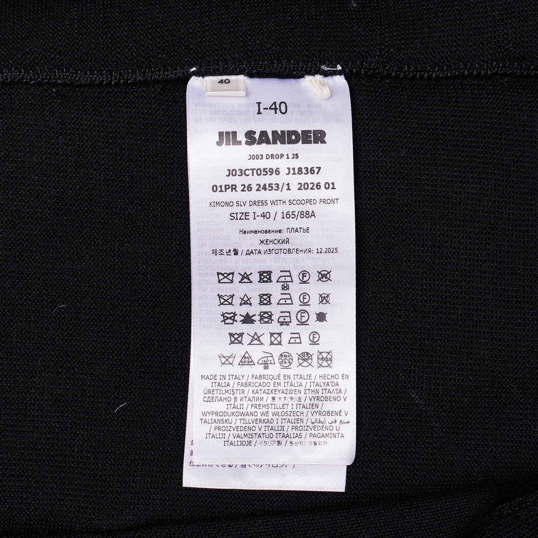 Shiny Compact Viscose Knit Dress