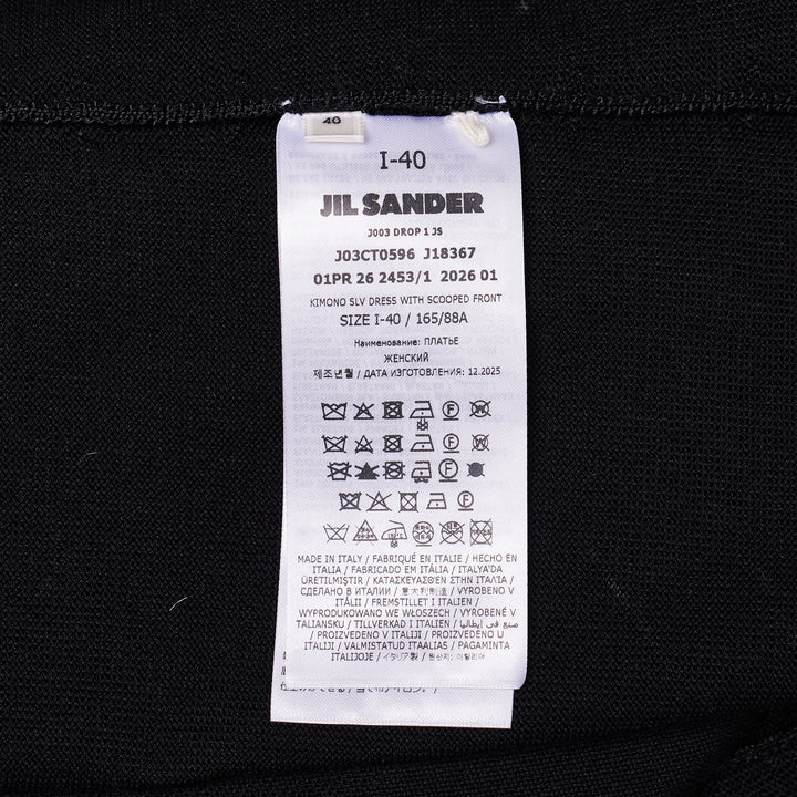 Shiny Compact Viscose Knit Dress