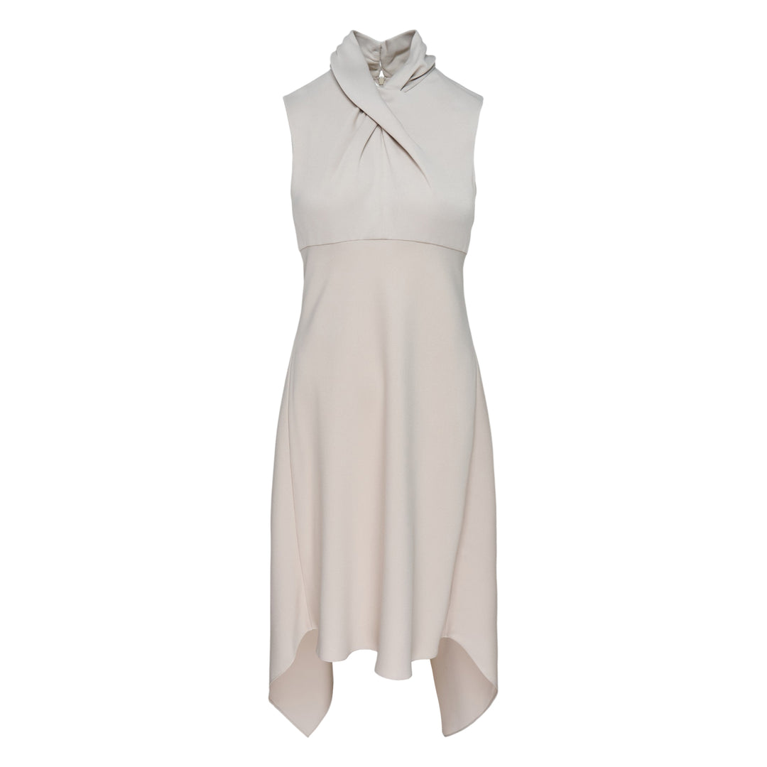 Satin Back Crepe Laila Woven Dress