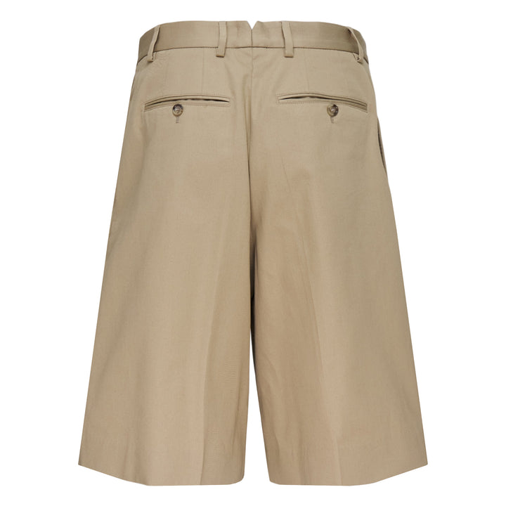 Low Waist Wide Bermuda Shorts