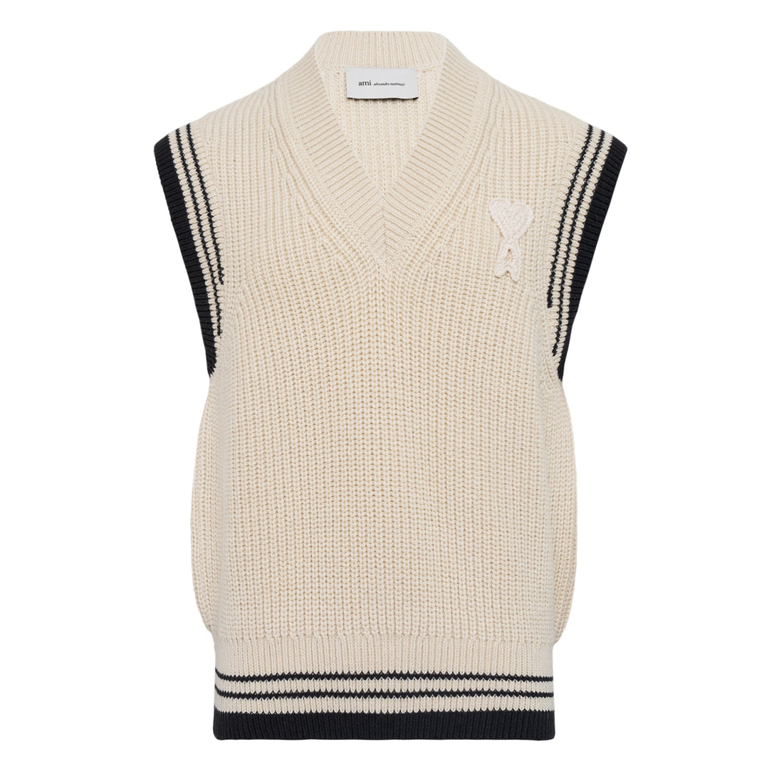 V Neck Sleeveless Sweater