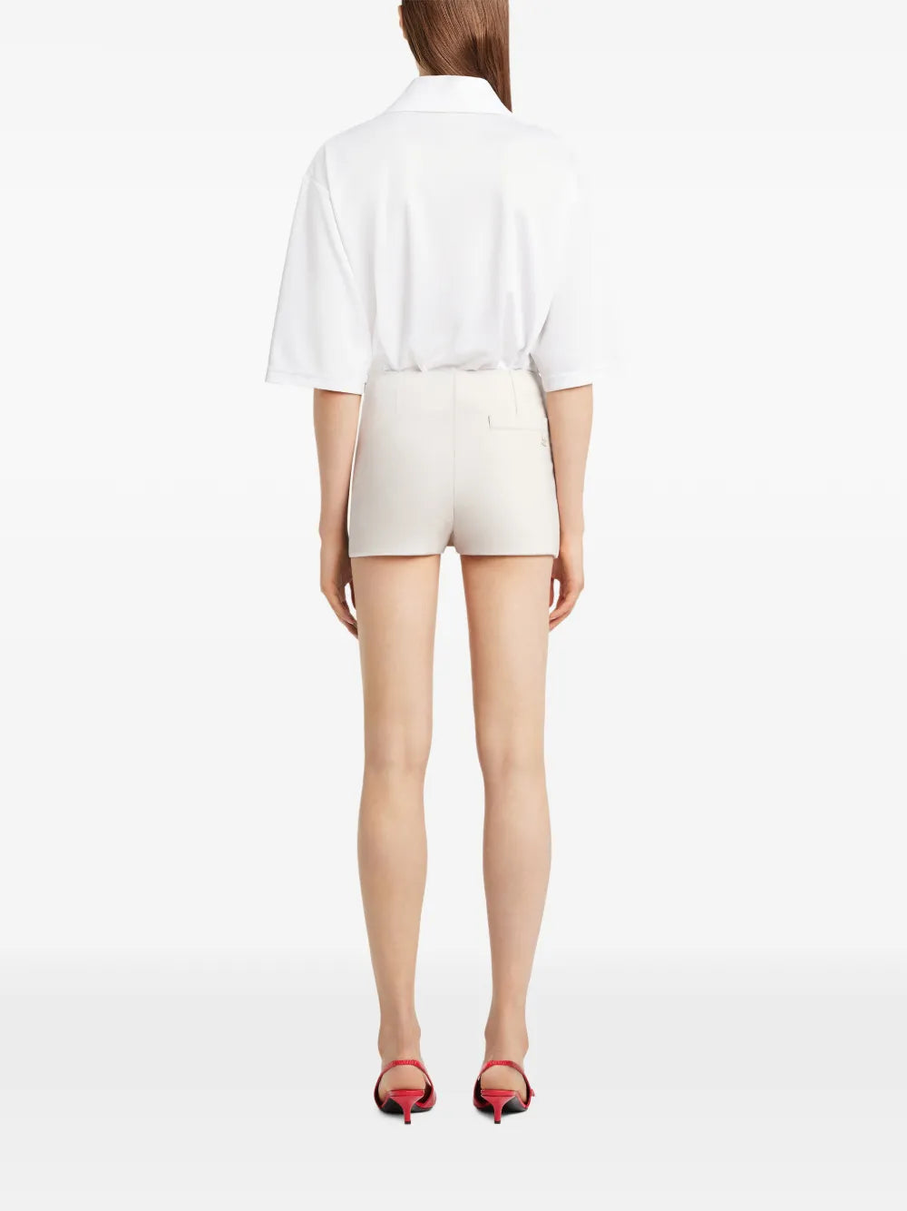 Oblique Polywool Mini Skorts