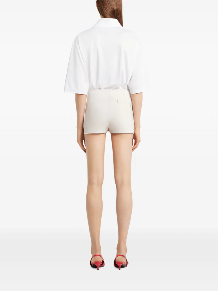 Oblique Polywool Mini Skorts