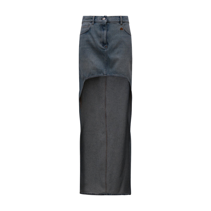 Courrèges Circle Edged Denim Skirt – Available at Club 21, Official Retailer in Singapore, Malaysia & Thailand with Global Shipping Online
