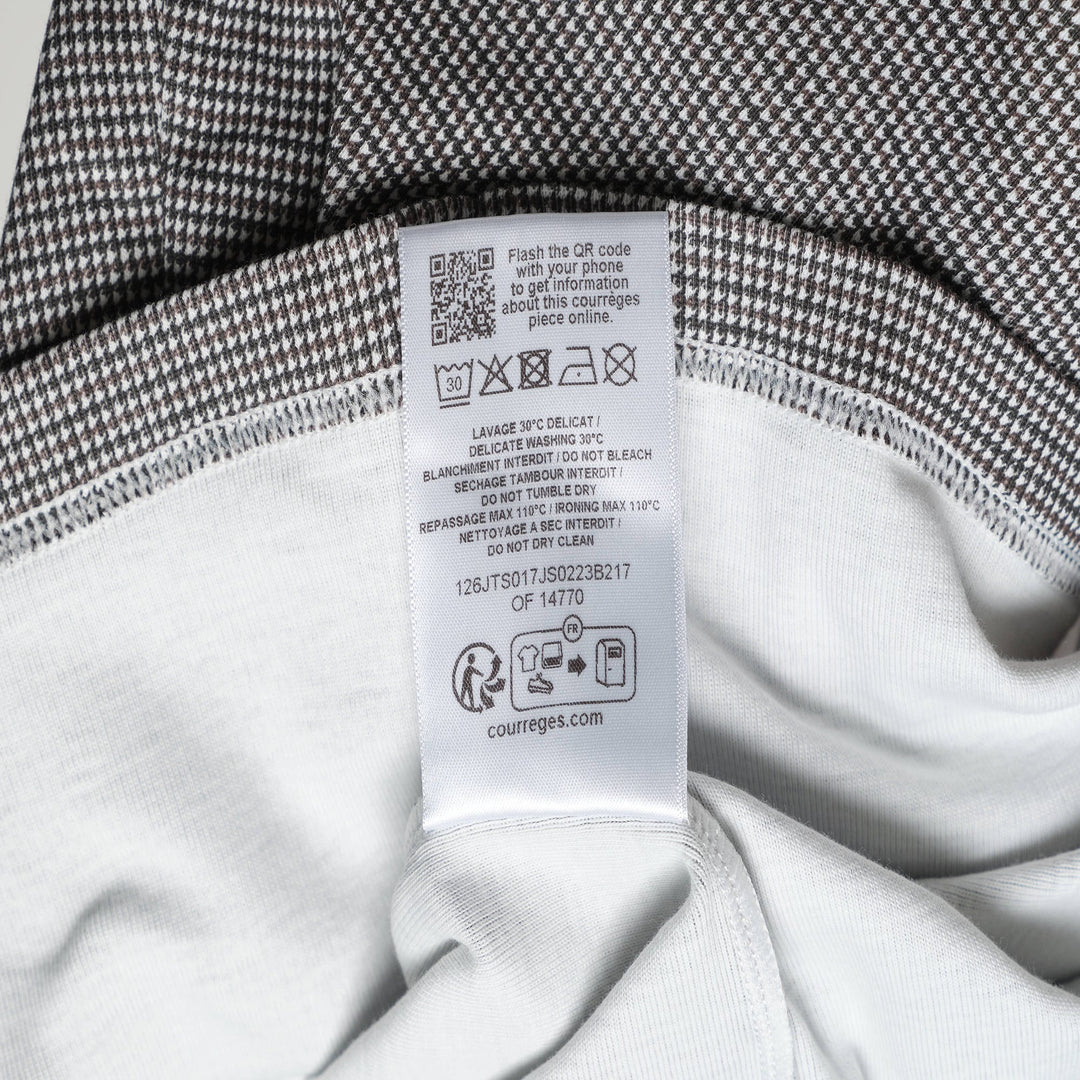 Houndstooth Contrast T-Shirt