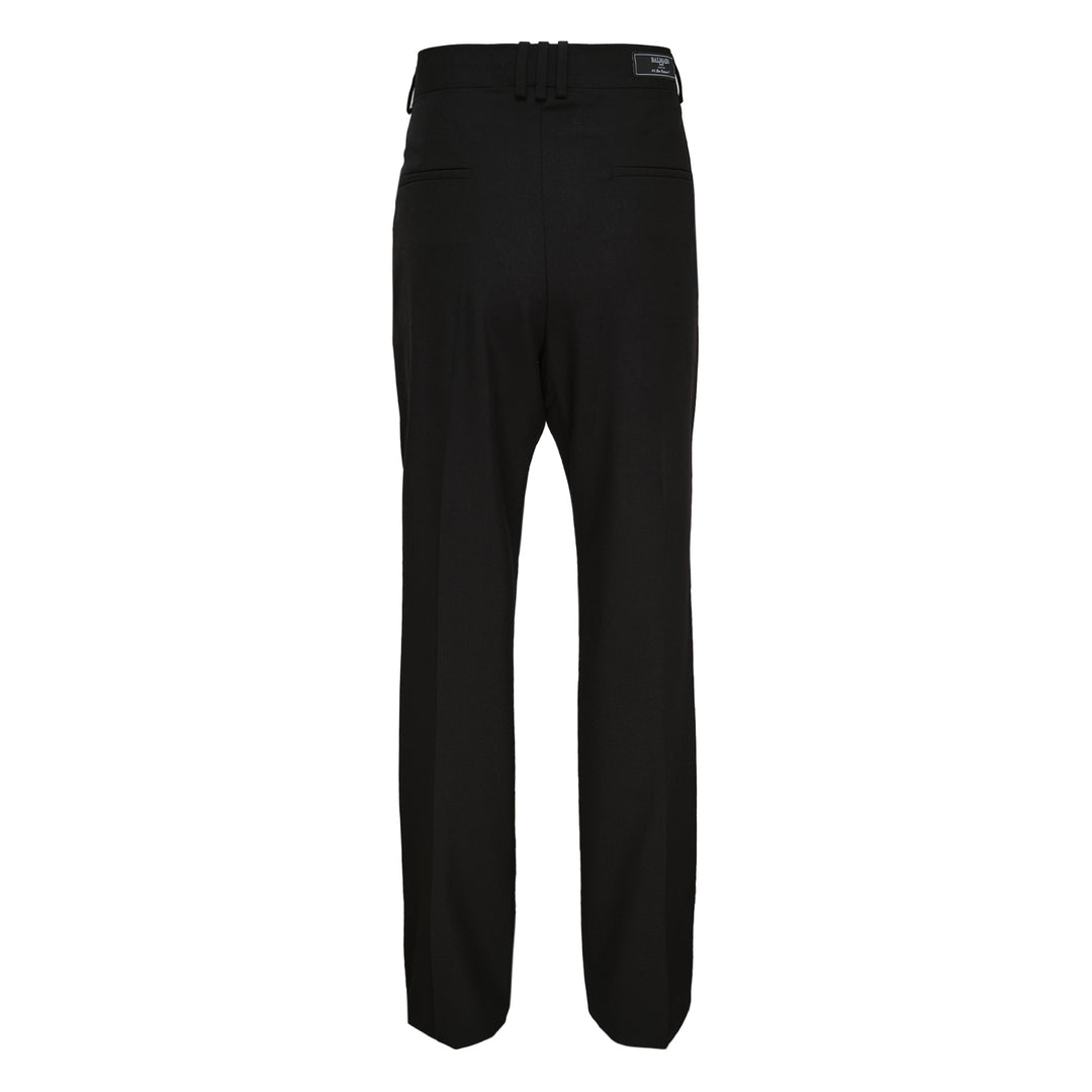 Wool Tube Leg Pants