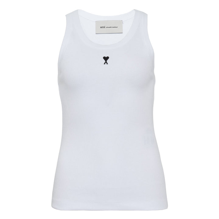 Contrasted AMI De Coeur Tank Top