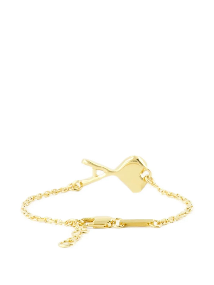 Thin Hammered AMI De Coeur Bracelet