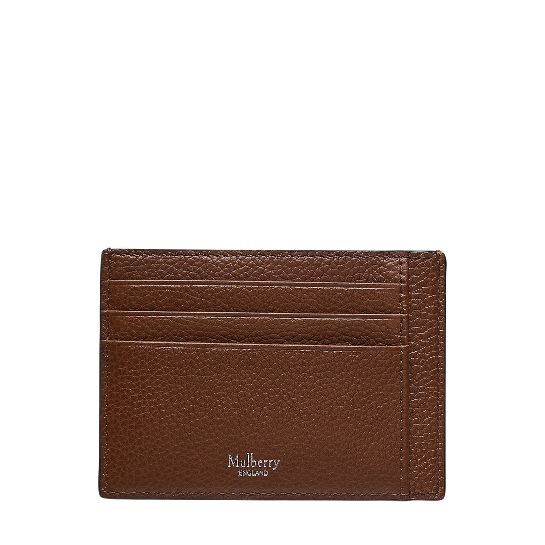 Card Holder Oak Two-Tone Small Classic Grain