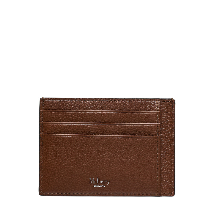 Card Holder Oak Two-Tone Small Classic Grain