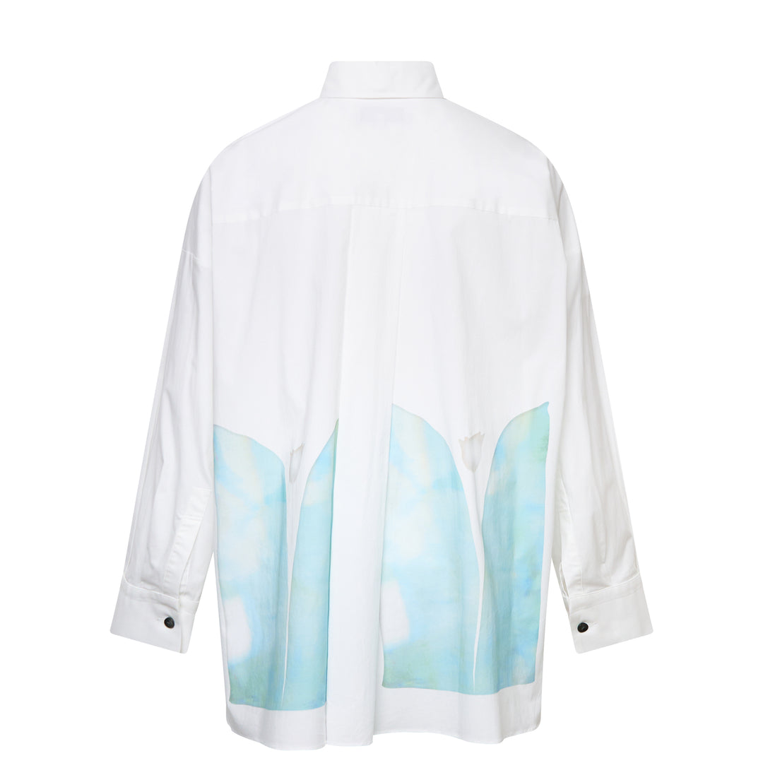 ENFOLD Leaf Motif Two-Way Basic Shirt – Available at Club 21, Official Retailer in Singapore, Malaysia & Thailand with Global Shipping Online