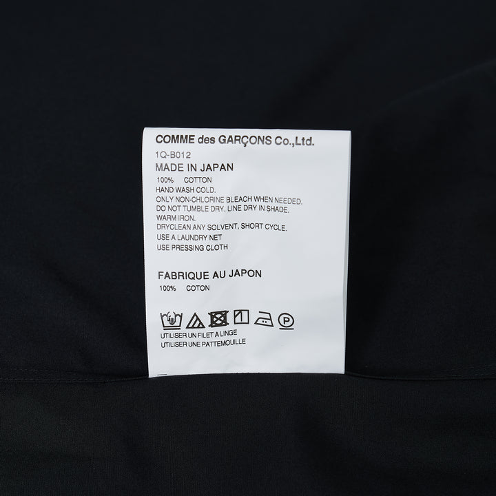 Black Peter Pan Collar Long Sleeve Shirt