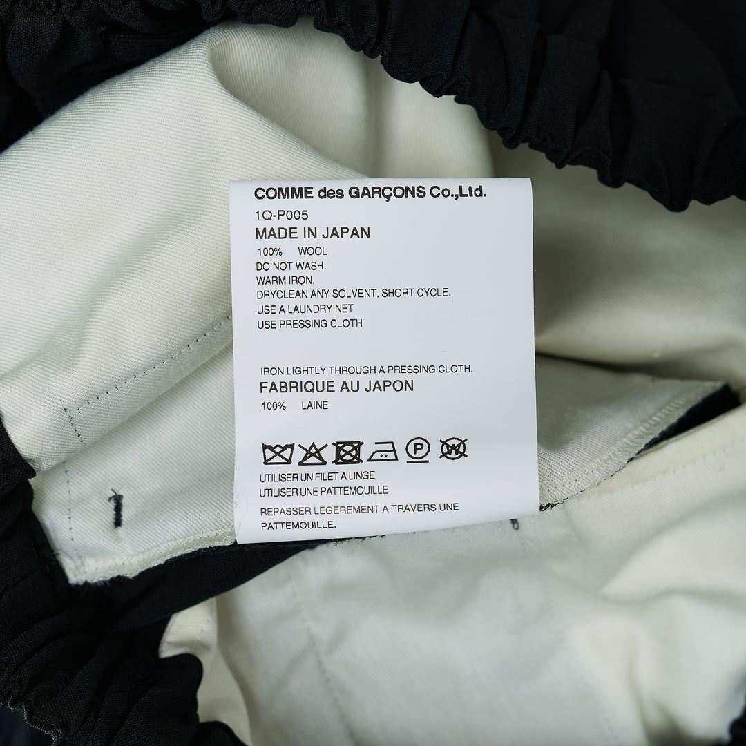 Cuffed Hem Elastic Waistband Pants