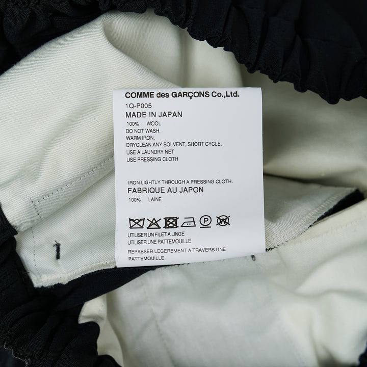 Cuffed Hem Elastic Waistband Pants