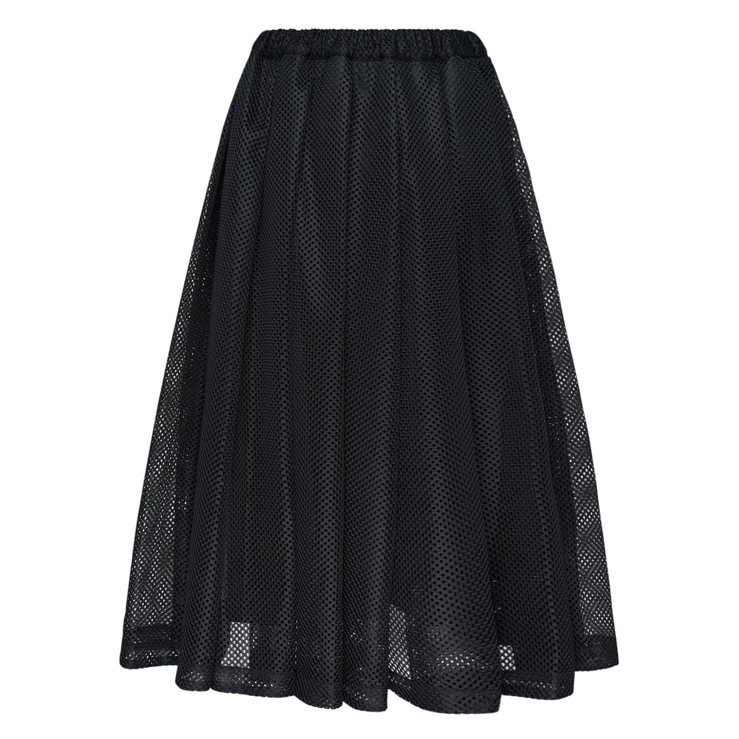 Mesh Pleated Skirt