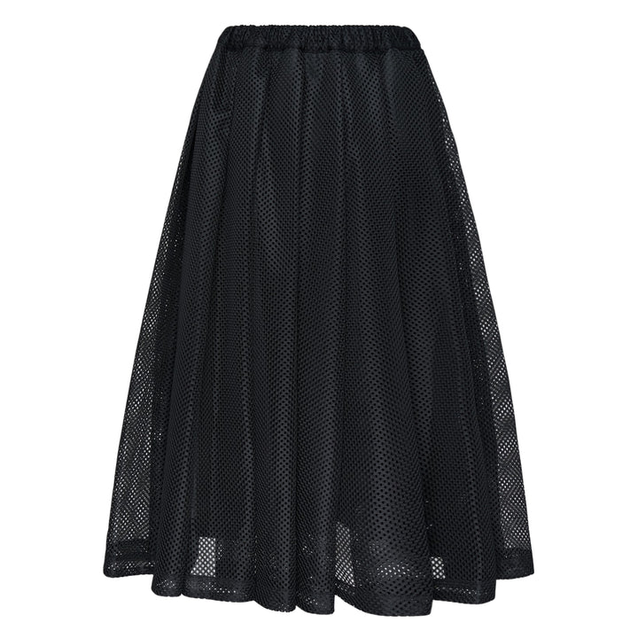Mesh Pleated Skirt
