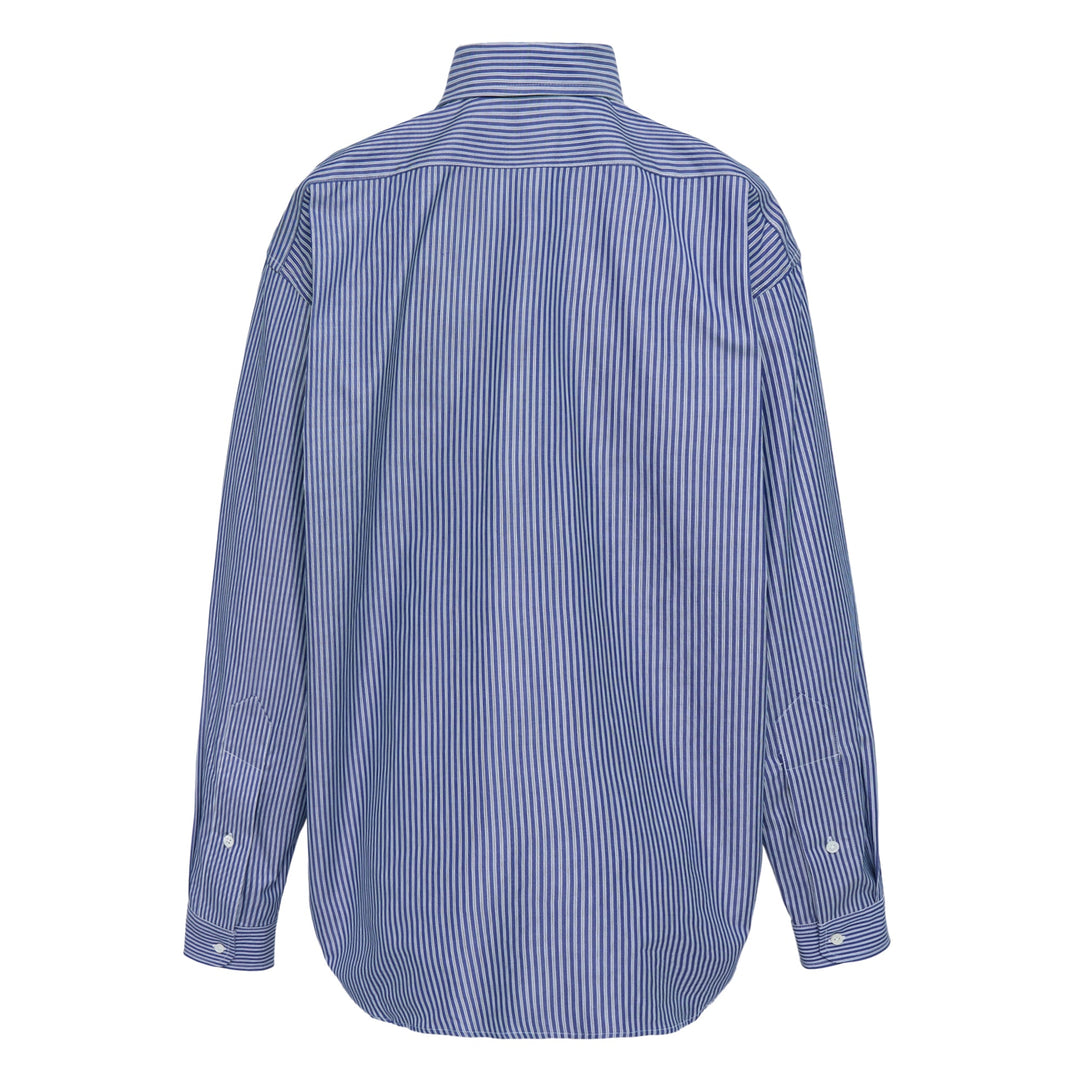 Women Striped Fly Away Collar Top