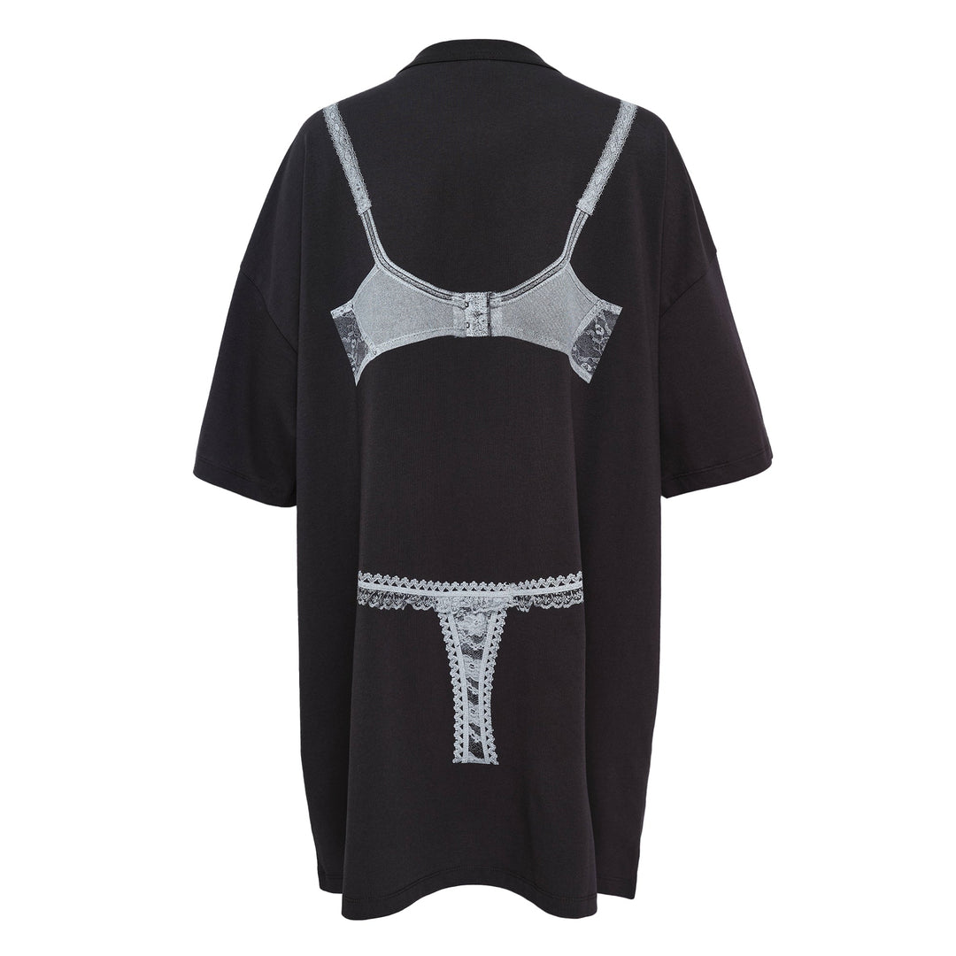 Women Trompe L'oeil Tall Tee