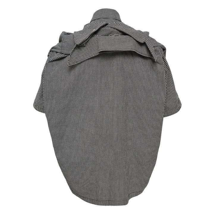 Shawl Layered Short Sleeve Shirt