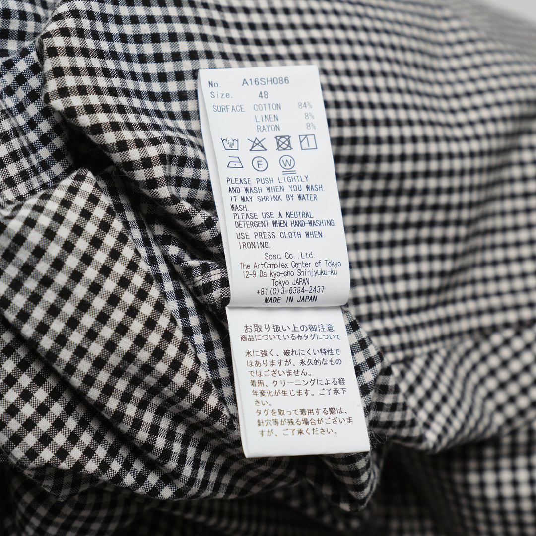 Shawl Layered Short Sleeve Shirt