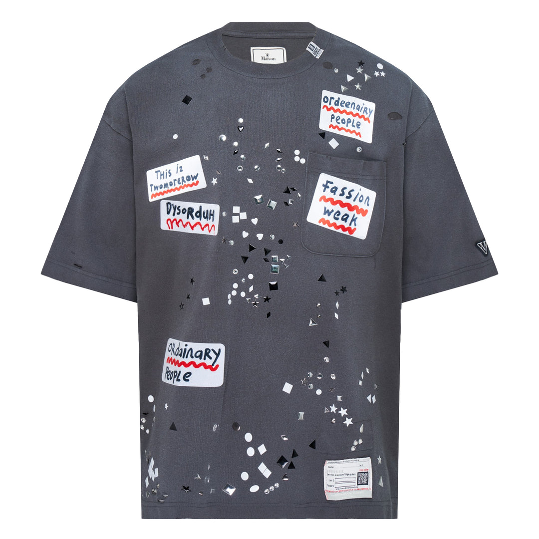 Embellished Sticker Tee
