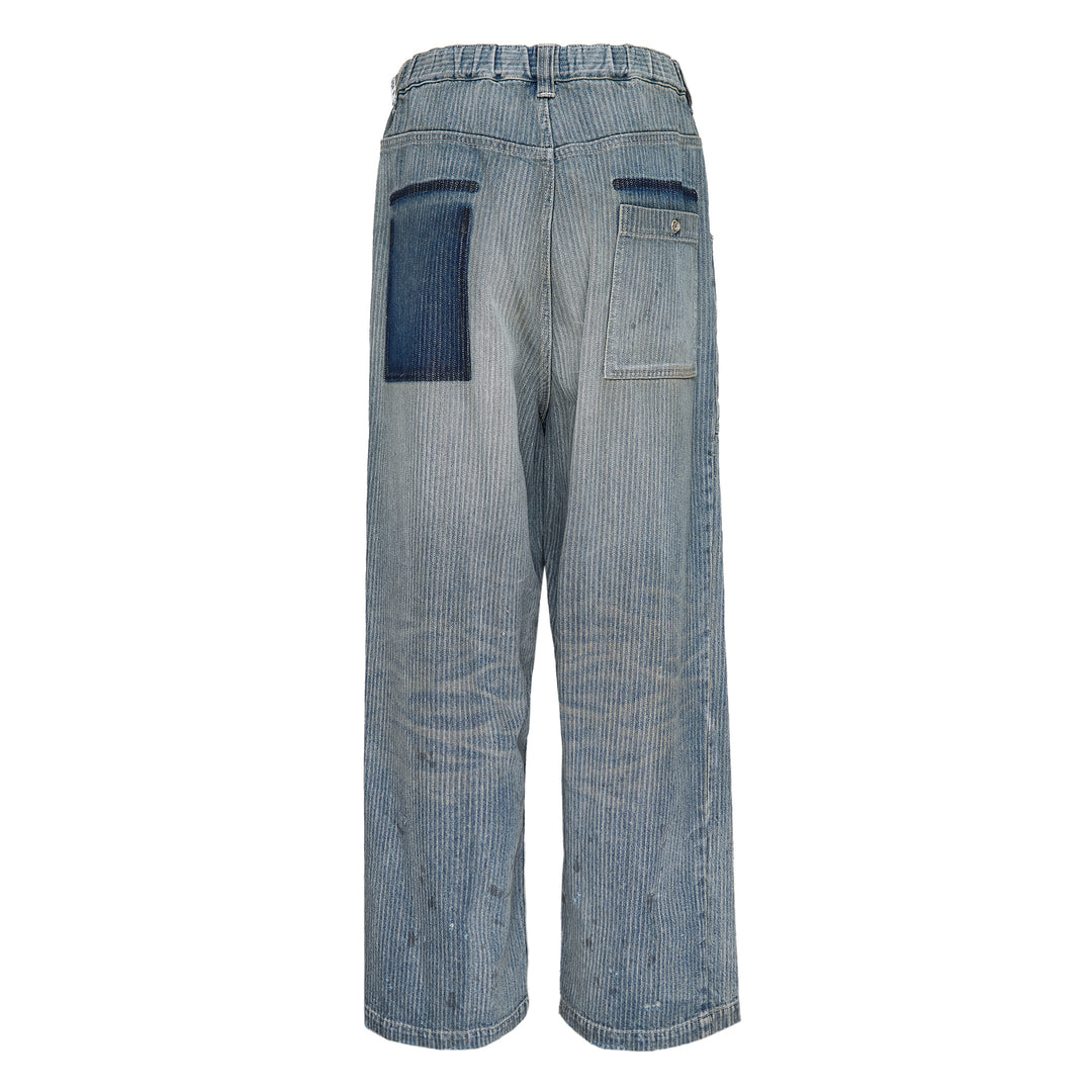 Stripe Denim Bush Pants