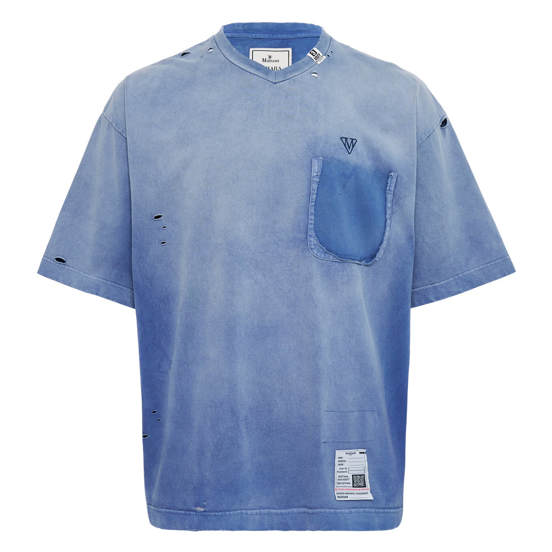 Sun Faded V Neck Tee