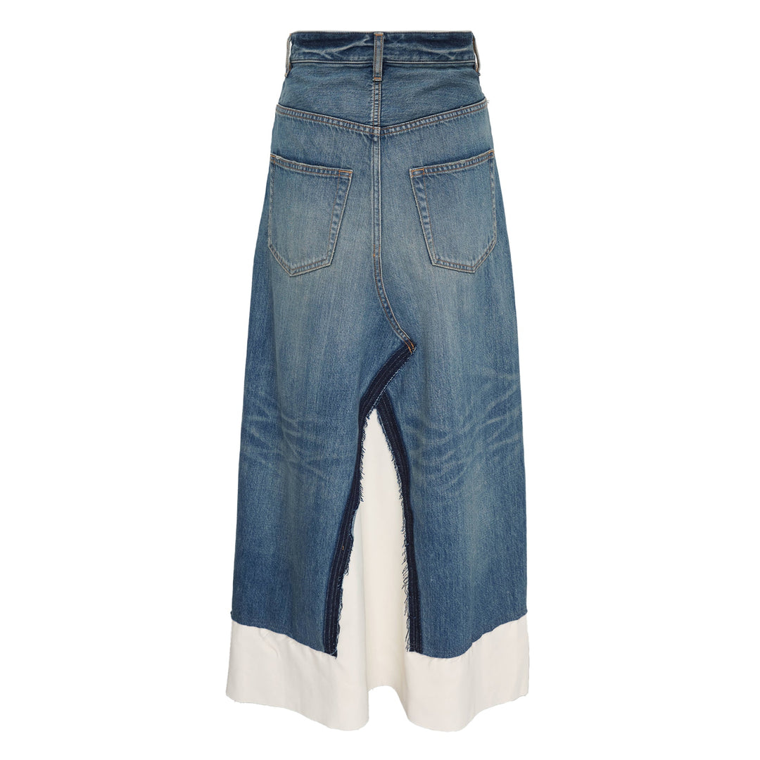Denim Combined Skirt