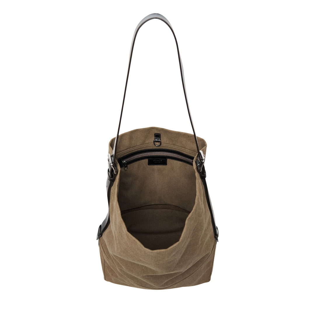 Belted Tote Bag Heavy Cotton