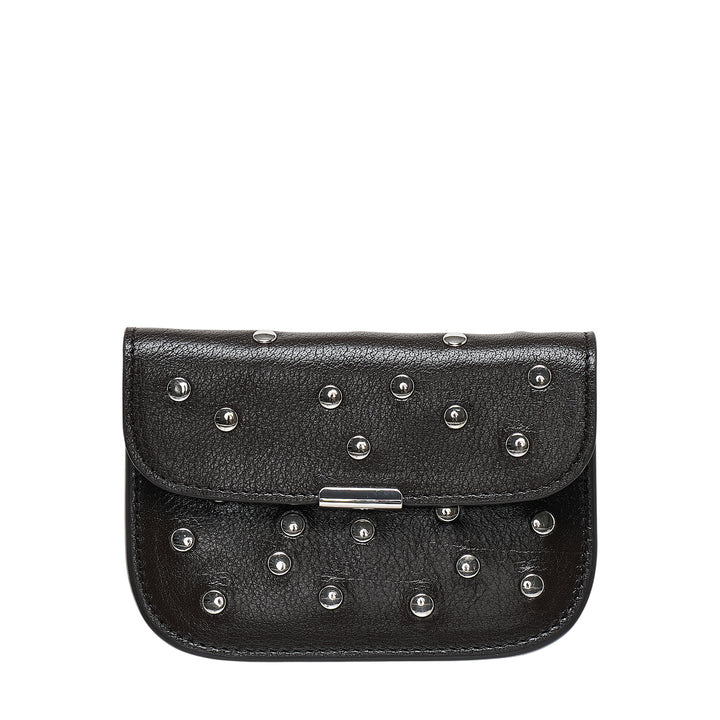 Soft Tab Studded Card Holder