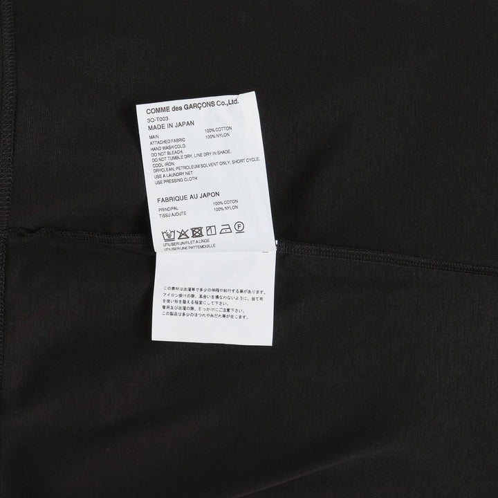 Cotton Ponte x Nylon Tulle Top