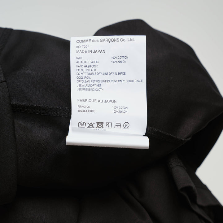 Cotton Ponte x Nylon Tulle