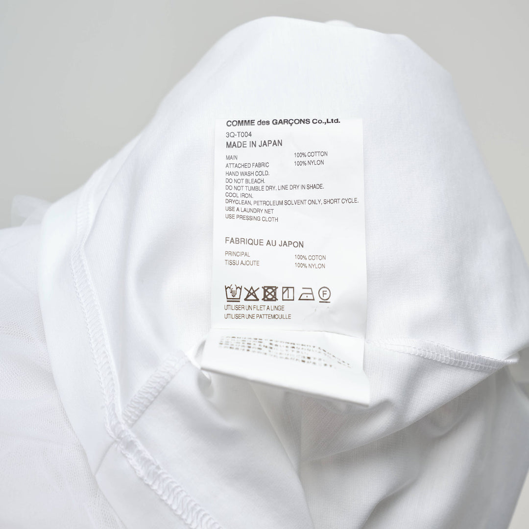 Cotton Ponte x Nylon Tulle