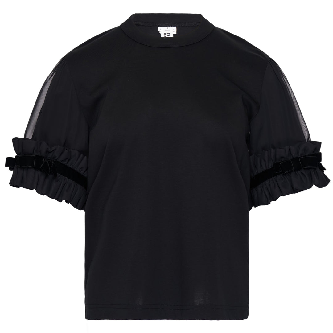 Cotton Ponte x Polyester Top