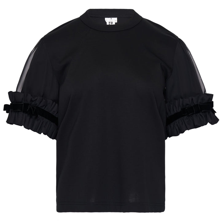 Cotton Ponte x Polyester Top