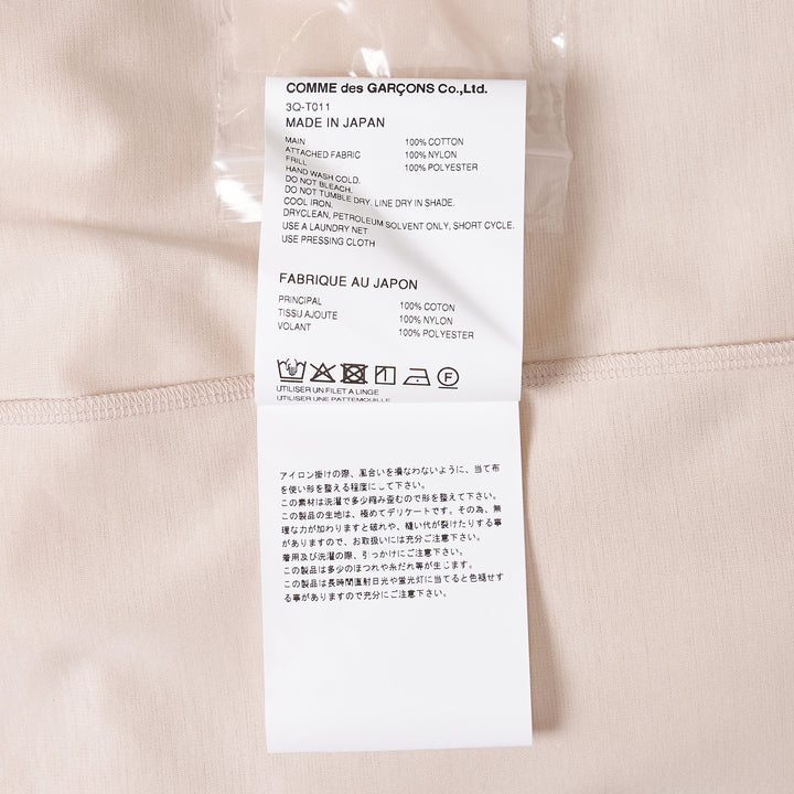 Cotton Ponte x Polyester Georgette Blouse
