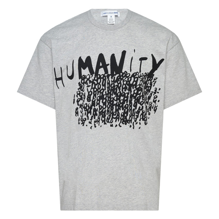 COMME des GARCONS SHIRT Oversized Printed Humanity T-Shirt – Available at Club 21, Official Retailer in Singapore, Malaysia & Thailand with Global Shipping Online