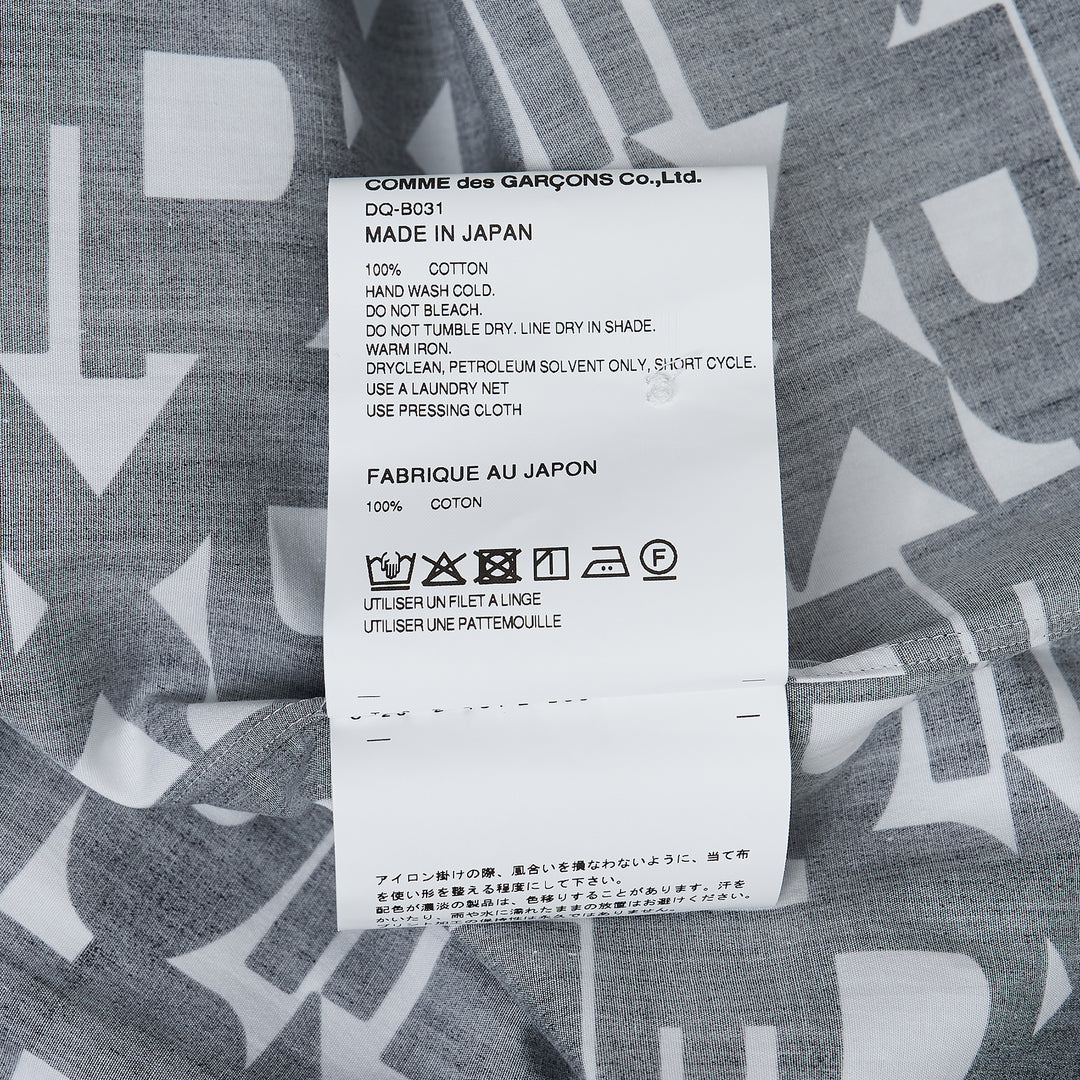 Printed Pattern Button-Up Shirt