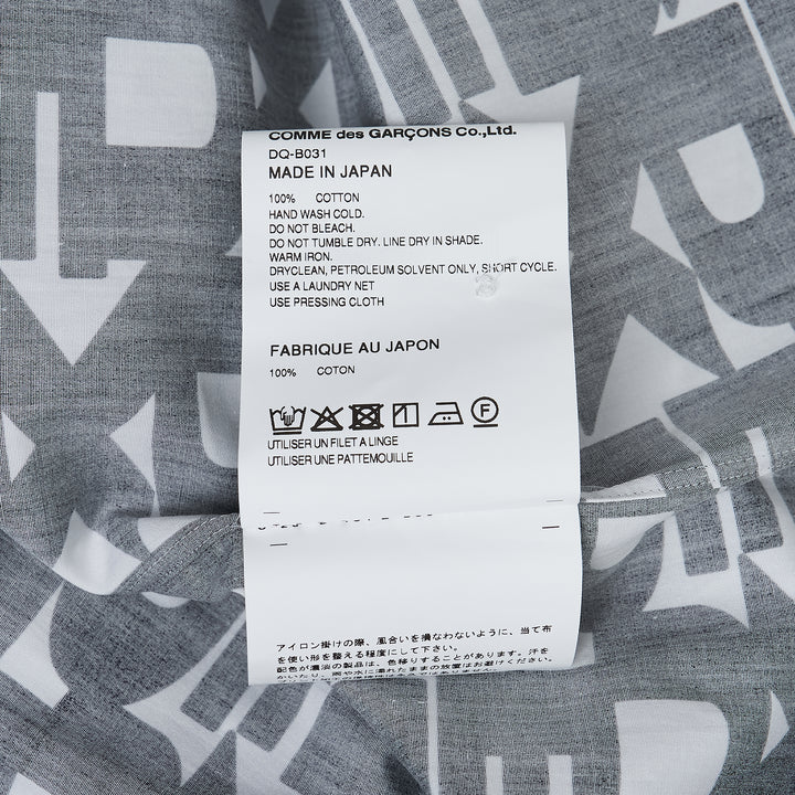 Printed Pattern Button-Up Shirt