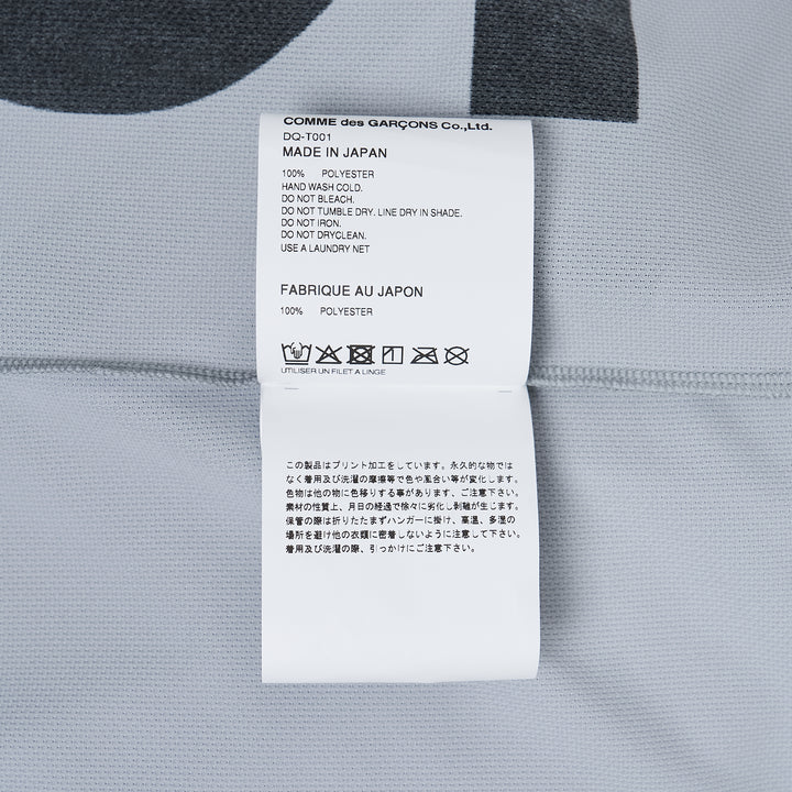 Back Pin Mesh Printed Pattern Tee
