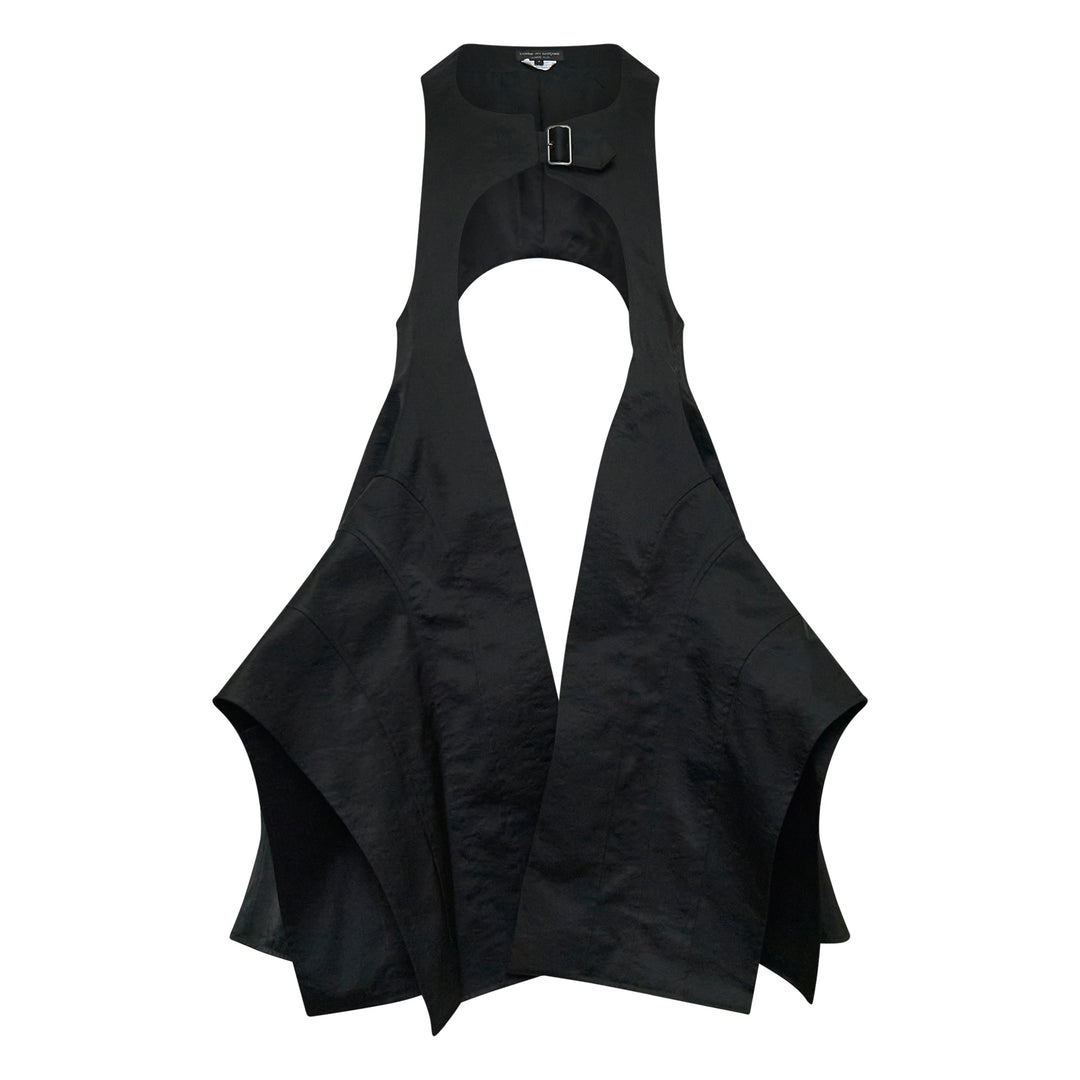 COMME des GARCONS HOMME PLUS Buckle Detail Open Long Vest – Available at Club 21, Official Retailer in Singapore, Malaysia & Thailand with Global Shipping Online