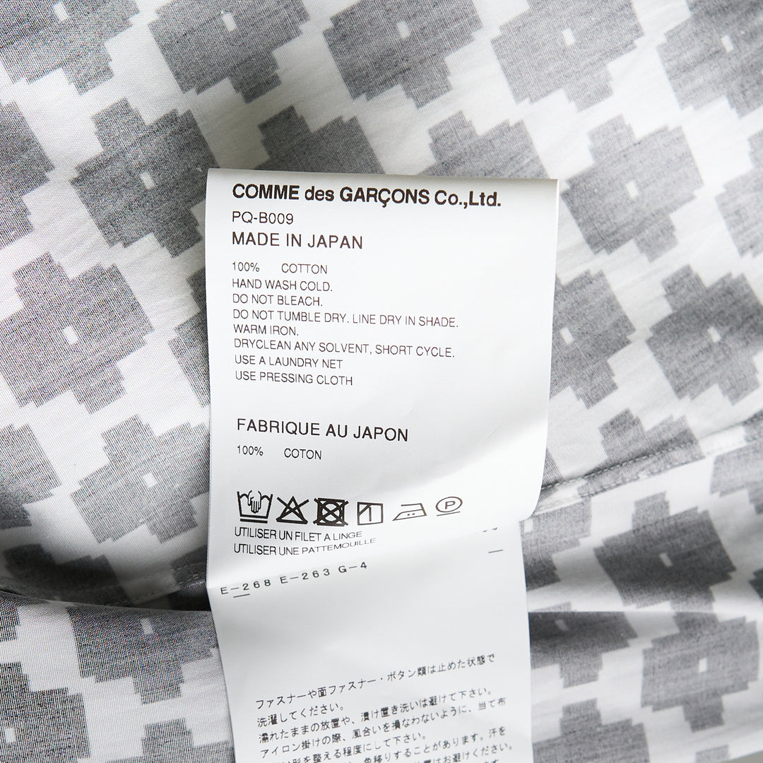COMME des GARCONS HOMME PLUS Bold Printed Pattern Long Sleeve Button Shirt – Available at Club 21, Official Retailer in Singapore, Malaysia & Thailand with Global Shipping Online