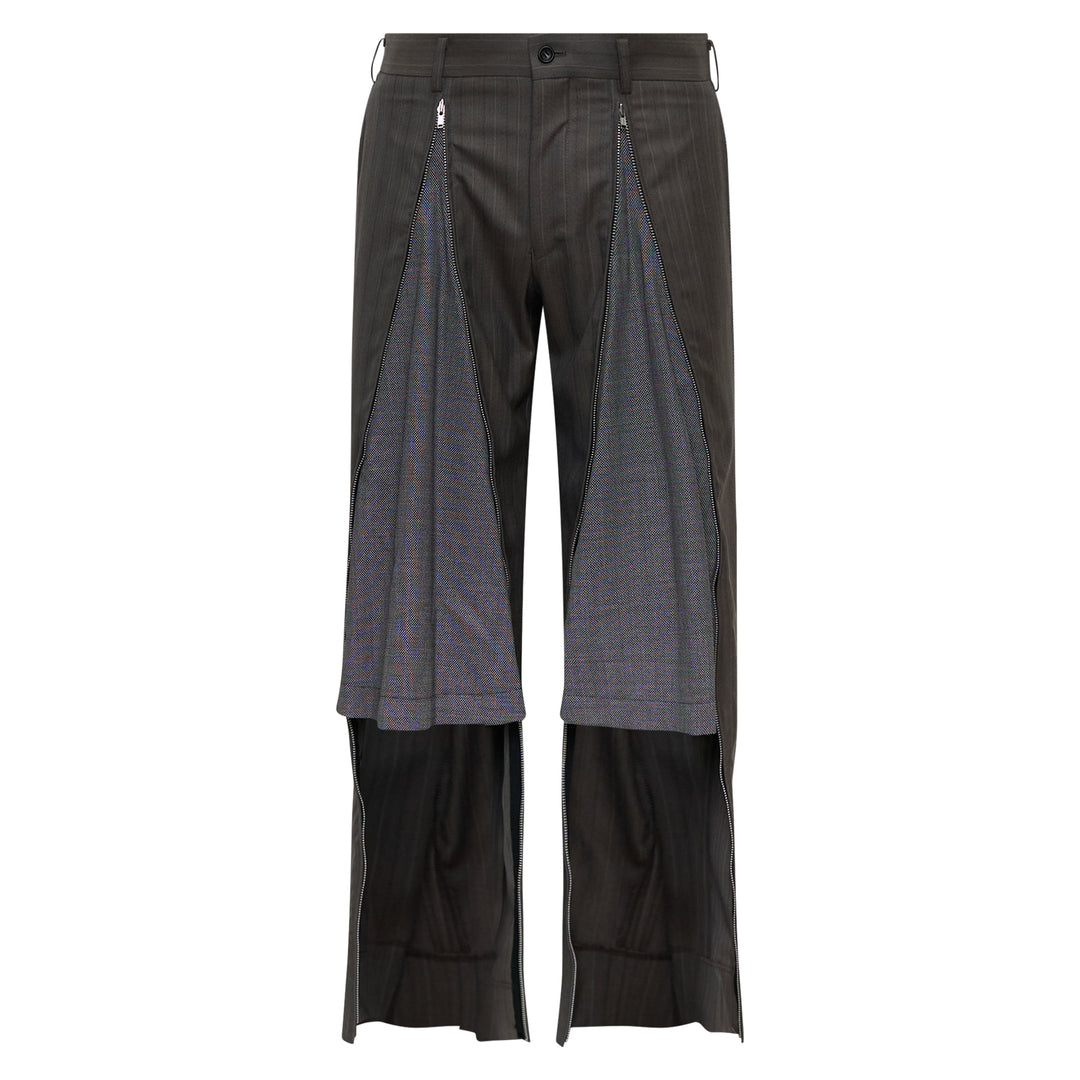 COMME des GARCONS HOMME PLUS Wool Stripe Zip Pants – Available at Club 21, Official Retailer in Singapore, Malaysia & Thailand with Global Shipping Online